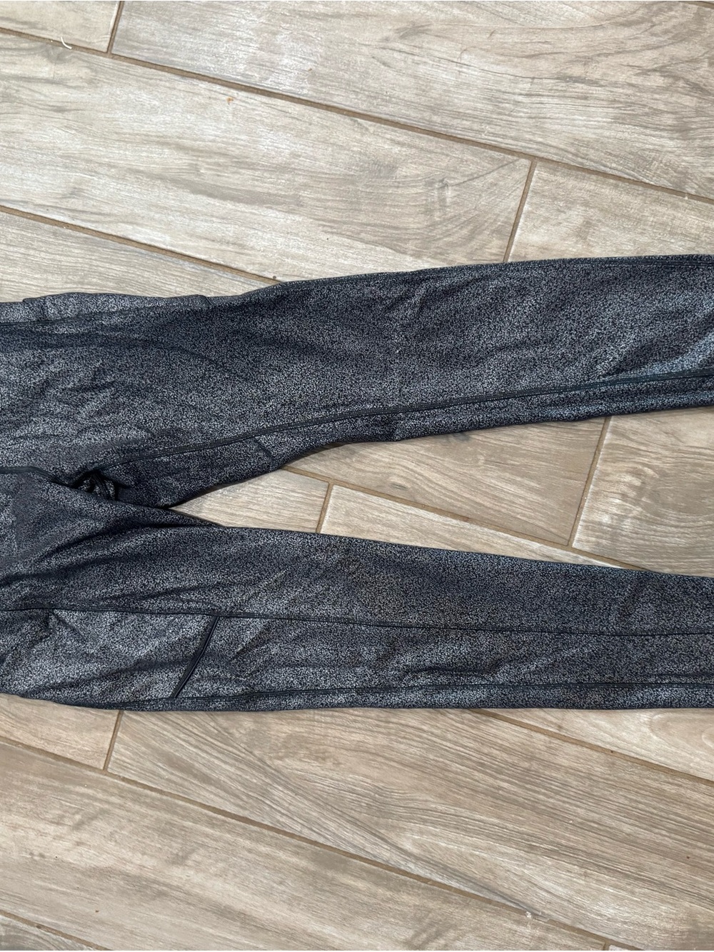 lululemon athletica Metallic Black Leggings